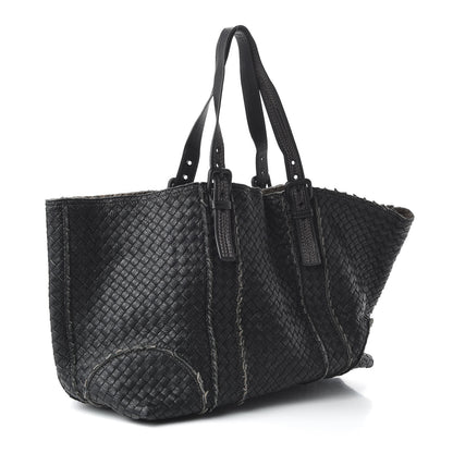 Bottega Veneta Cervo Intrecciato Large Shopping Tote Black 3 of 9