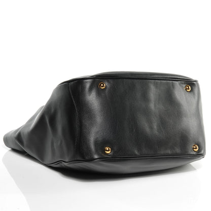 Prada Soft Calf Chain Tote Nero Black 4 of 9