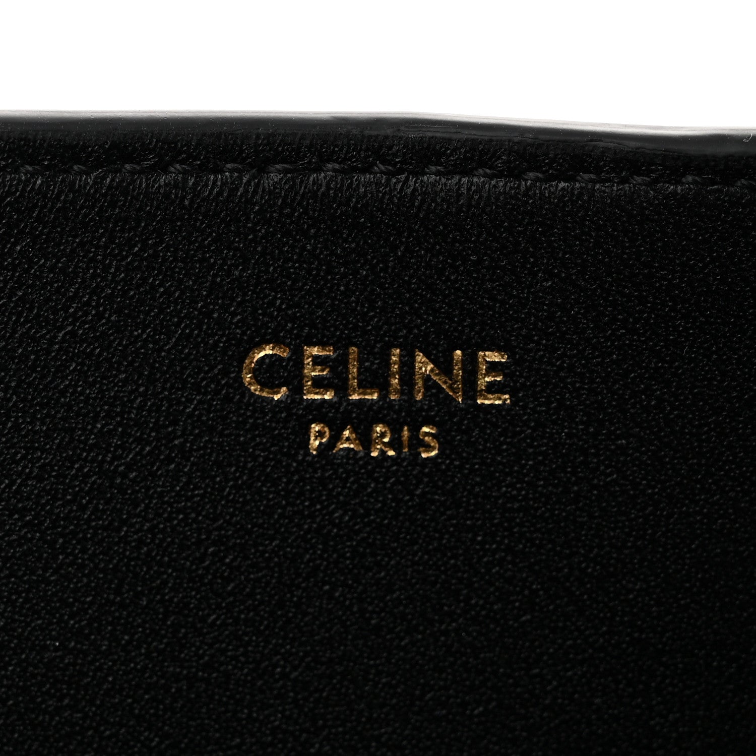 Celine Smooth Calfskin Triomphe Small Louise Bag Black 6 of 11