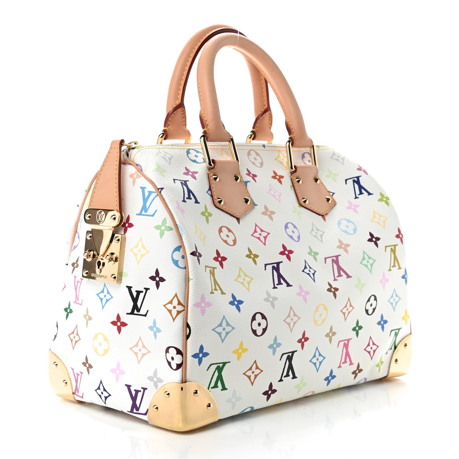 Louis Vuitton Monogram Multicolor Speedy 30 White 3 of 9