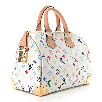 Louis Vuitton Monogram Multicolor Speedy 30 White 3 of 9