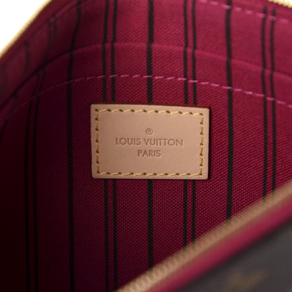 Louis Vuitton Monogram Neverfull MM GM Pochette Pivoine 8 of 10