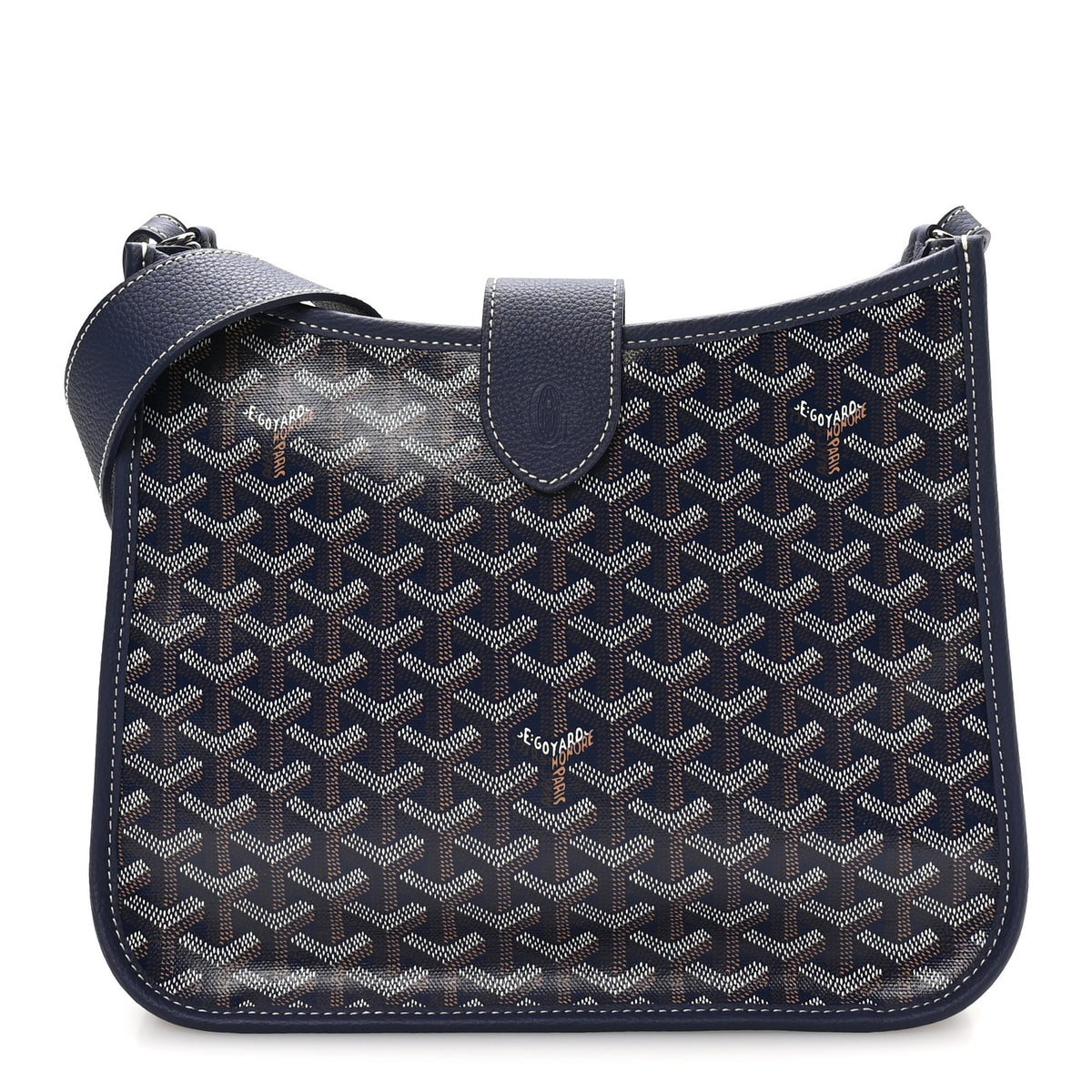 Goyard Goyardine Musette PM Bag Navy 1 of 9