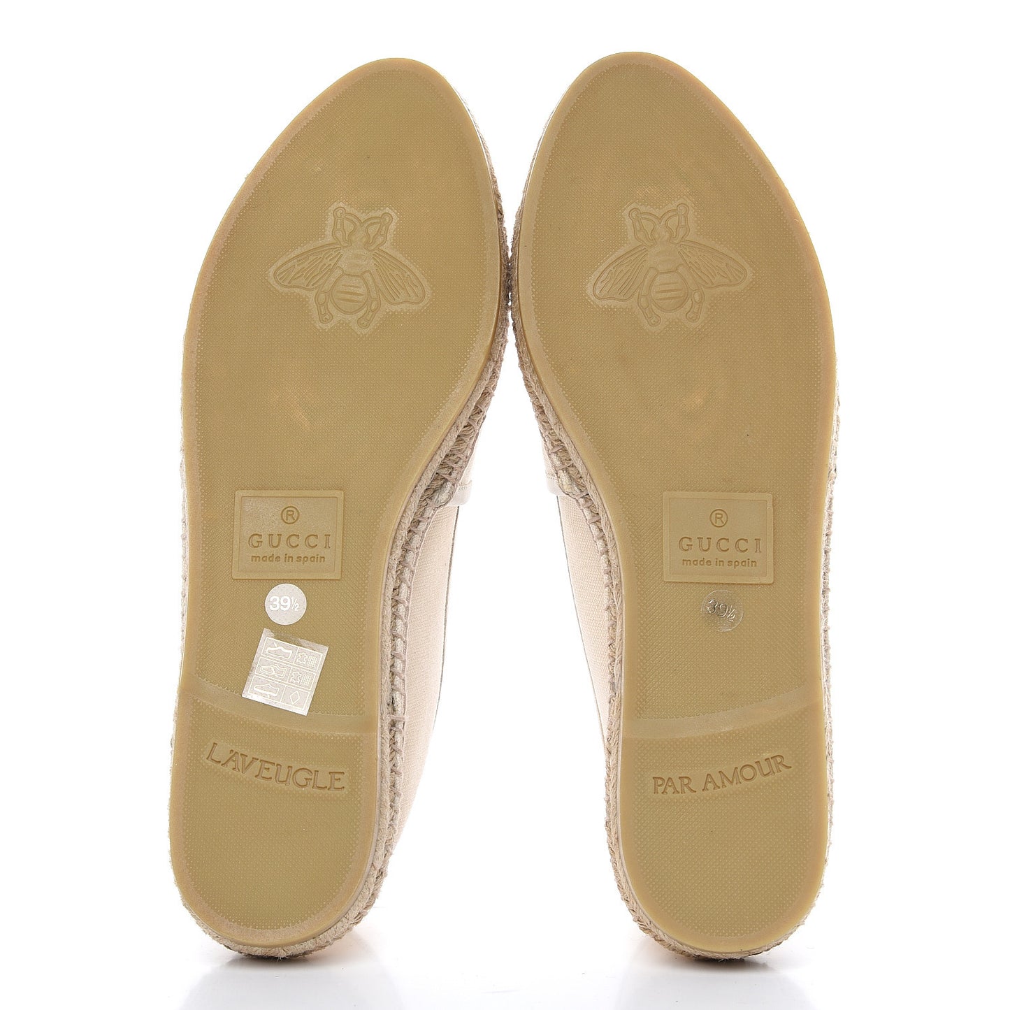 Canvas Logo Espadrilles 39.5 Greggio White