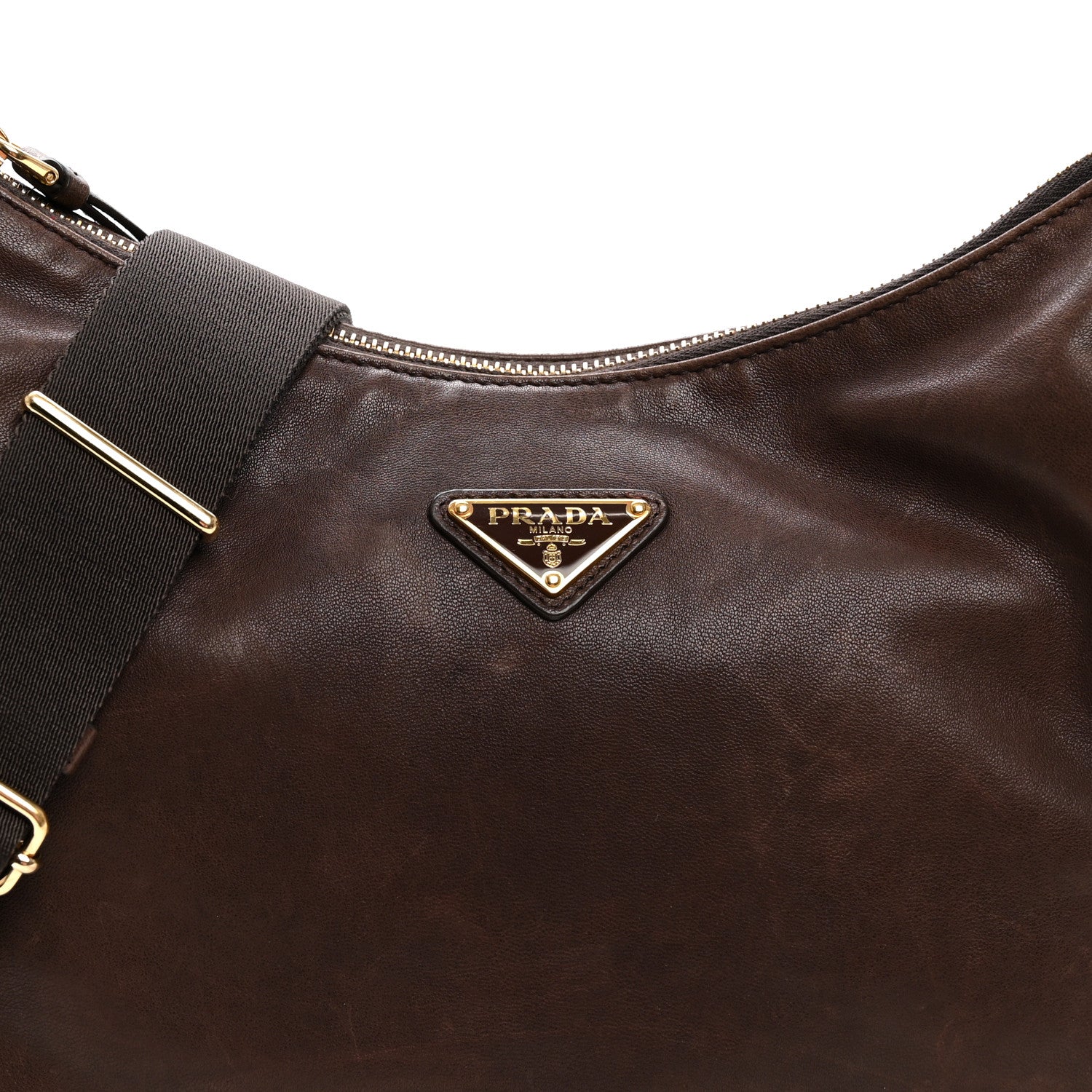 Prada Nappa Large Explore Shoulder Bag Sienna 8 of 10