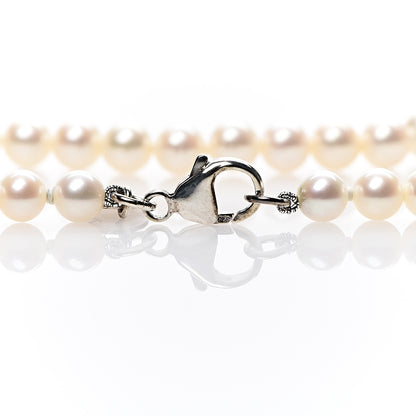 Tiffany Sterling Silver Freshwater Pearl 5-6mm Ziegfeld Necklace 6 of 6