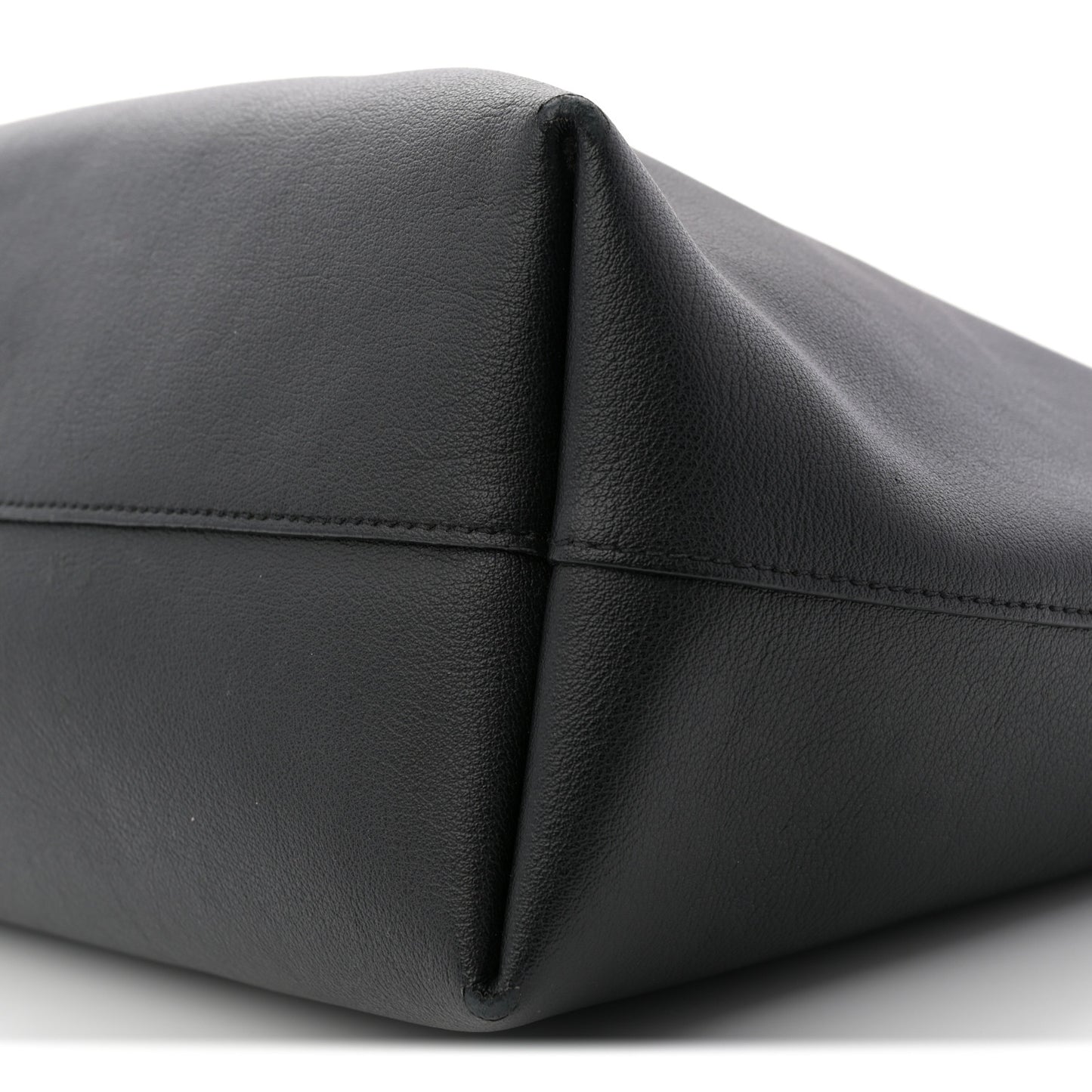 Calfskin Large Shopping Tote Black
