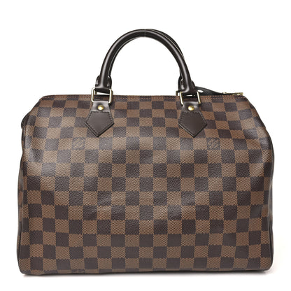 Louis Vuitton Damier Ebene Speedy 30 1 of 9