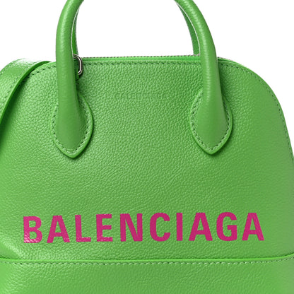 Balenciaga Grained Calfskin XXS Ville Top Handle Bag Light Green Fuchsia 7 of 9