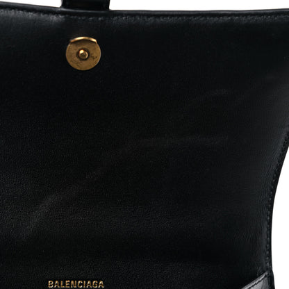 Balenciaga Shiny Box Calfskin Small Hourglass Top Handle Bag Black 10 of 10