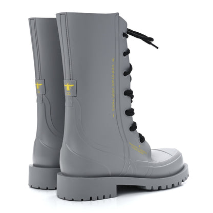 Christian Dior Rubber Diorcamp Low Boots 36 Grey Stone 4 of 10