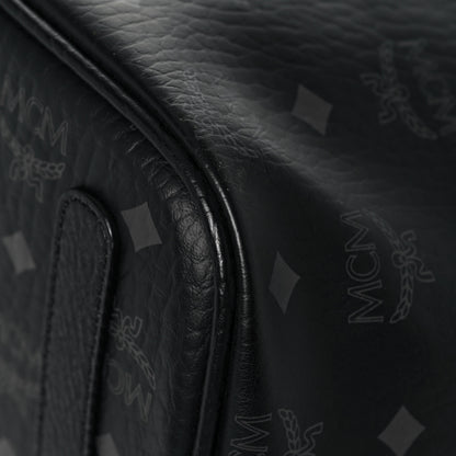 MCM Visetos Medium Liz Reversible Shopper Tote Black 11 of 20