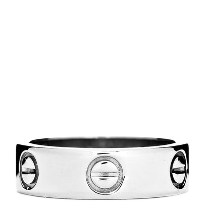 Cartier 18K White Gold 5.5mm LOVE Ring 51 5.75 1 of 4
