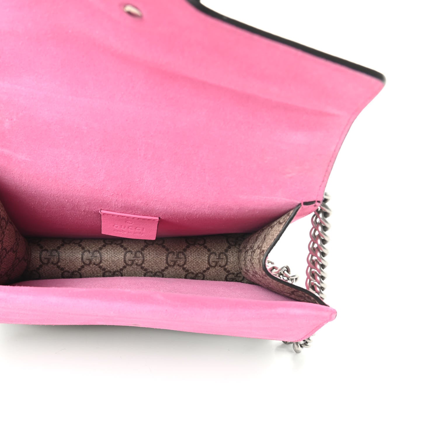 Gucci GG Supreme Monogram Mini Dionysus Shoulder Bag Pink 5 of 14