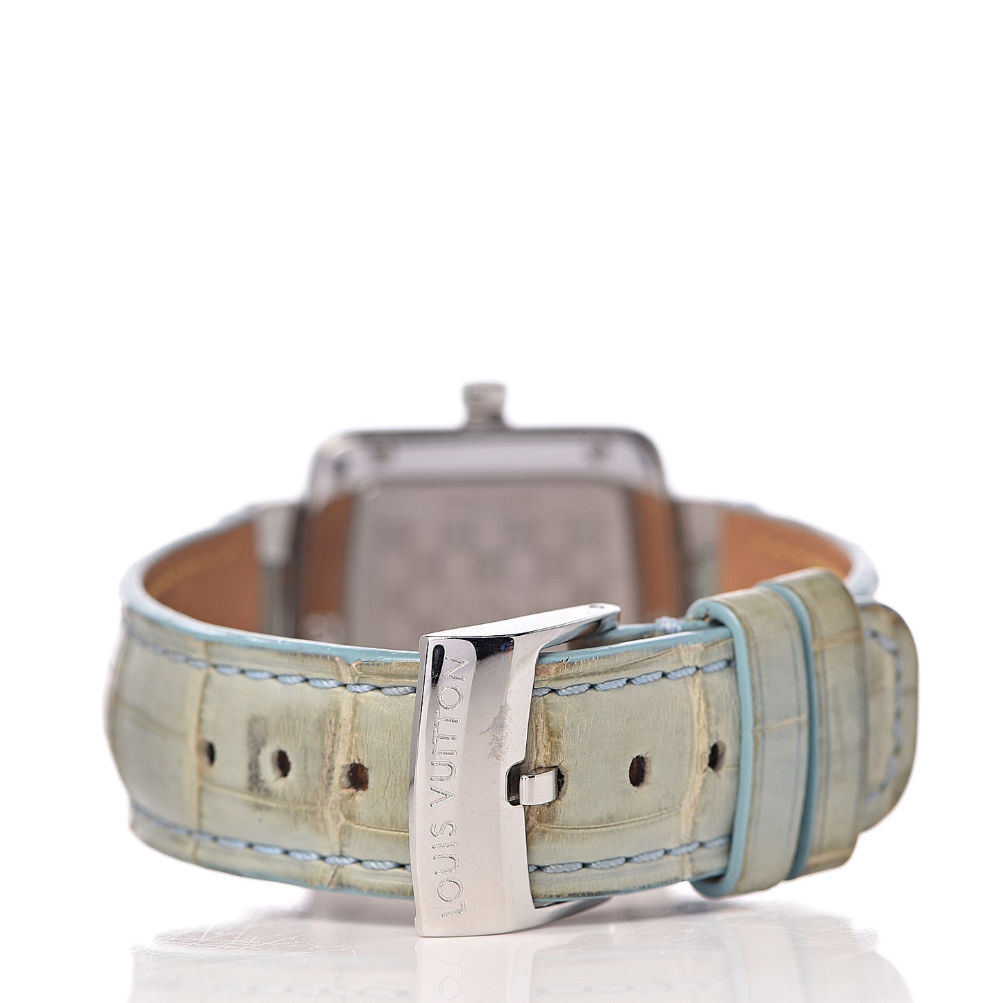 Stainless Steel Alligator 30mm Speedy Quartz Watch Blue