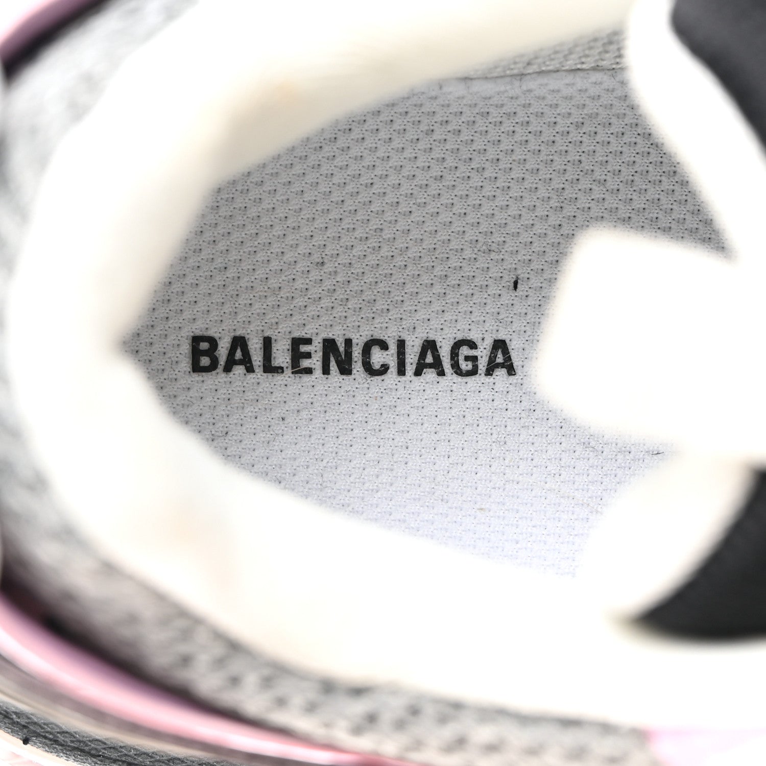 Balenciaga Mesh Rubber Tri-Color Womens Track Sneakers 37 White Pink Grey 6 of 10