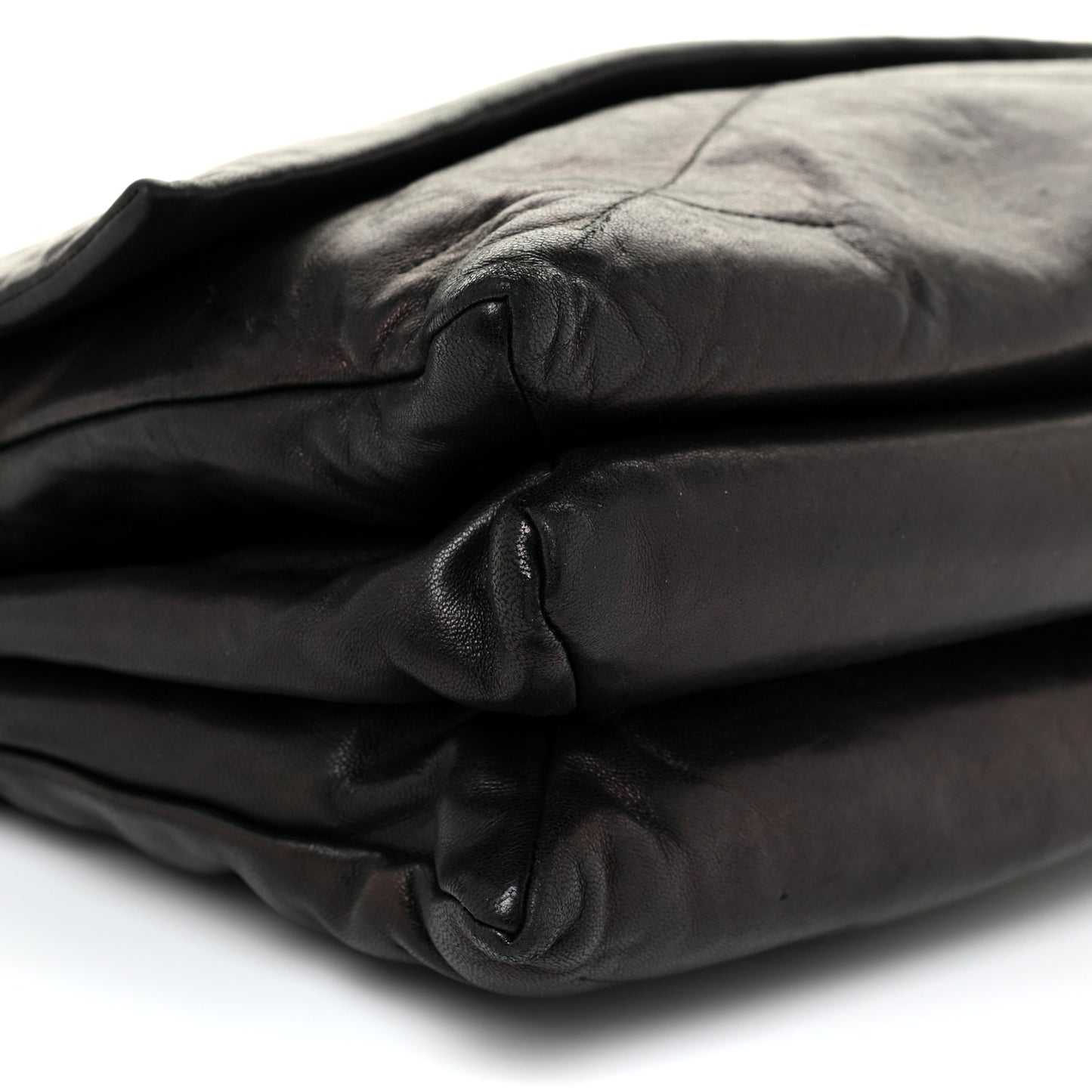 Lambskin Quilted Medium Sugar Flap Shoulder Bag Black