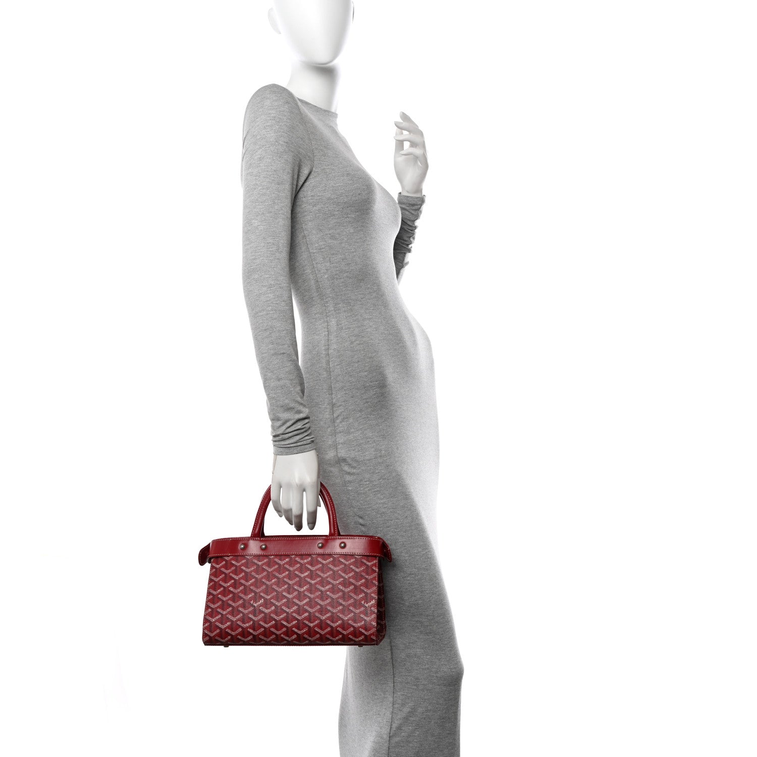 Goyard Goyardine Jersey PM Bag Red 2 of 15