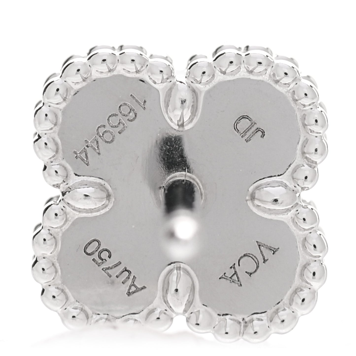 18K White Gold Turquoise Sweet Alhambra Earrings