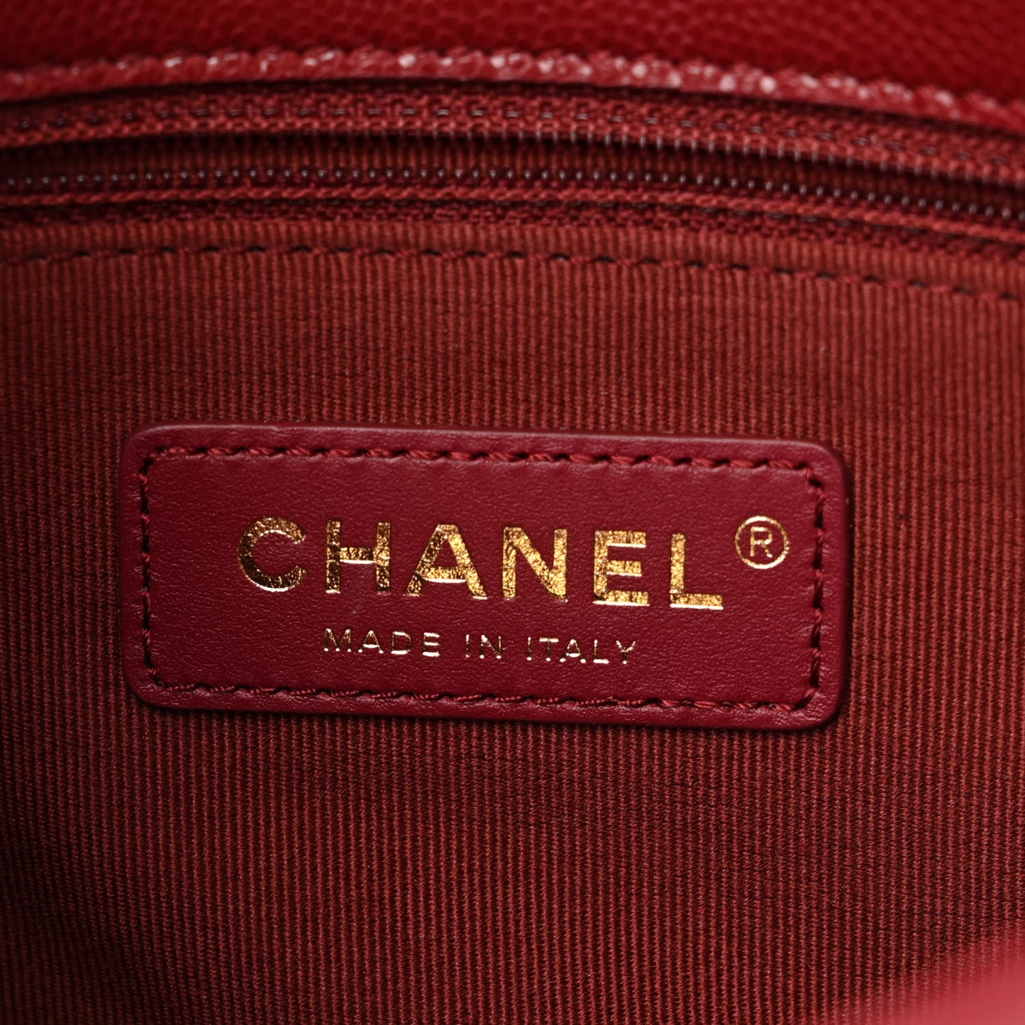 Caviar Quilted Small Twist Your Buttons Flap Burgundy