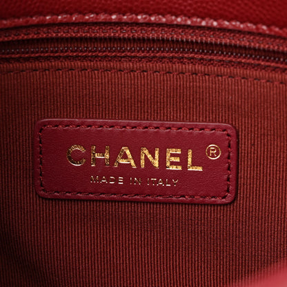 Chanel Caviar Quilted Small Twist Your Buttons Flap Burgundy 6 of 10
