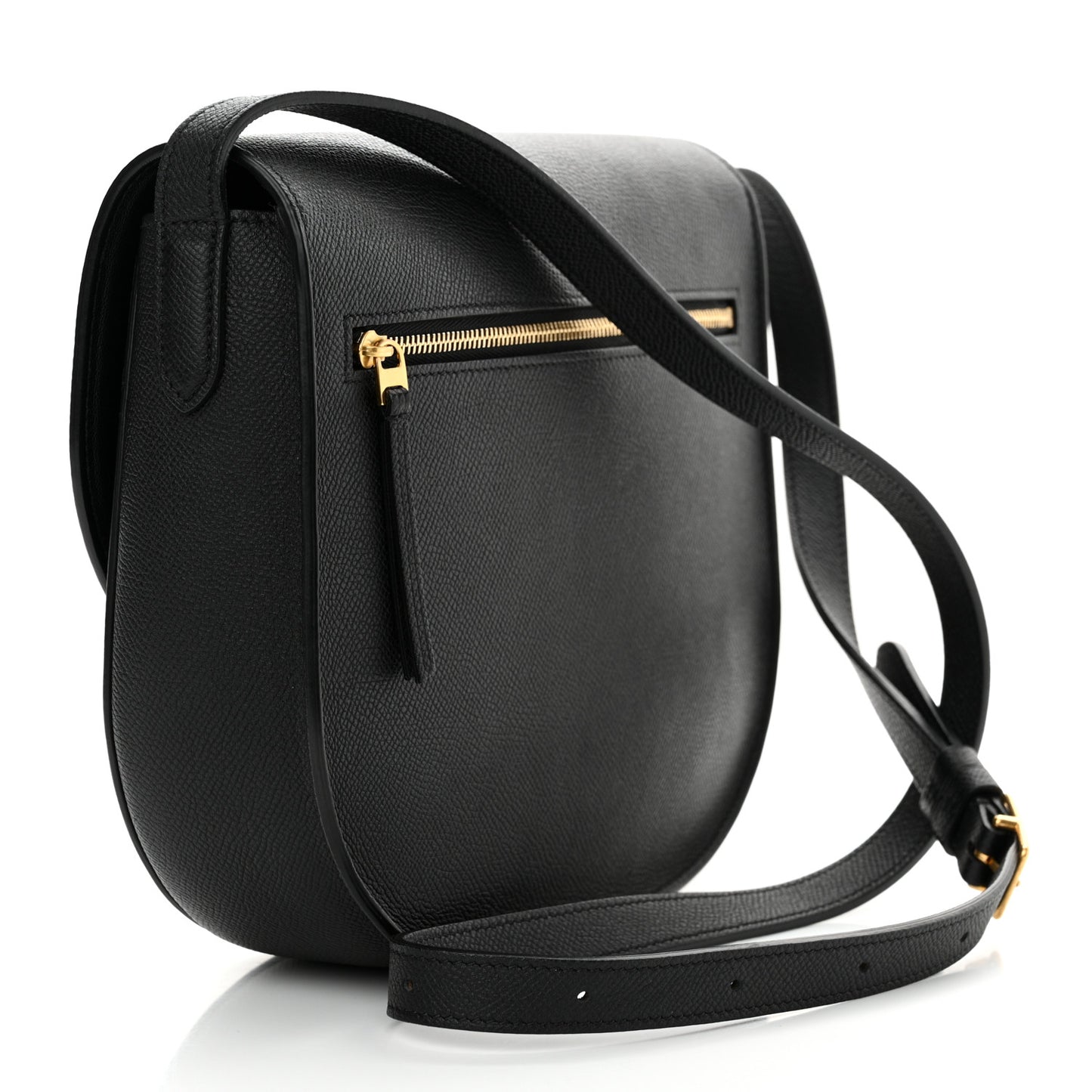Grained Calfskin Compact Trotteur  Black