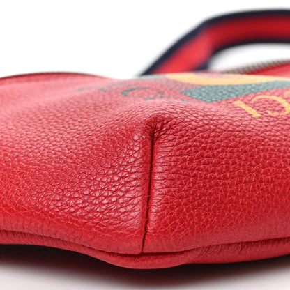 Gucci Grained Calfskin Small Logo Belt Bag Hibiscus Red 7 of 8