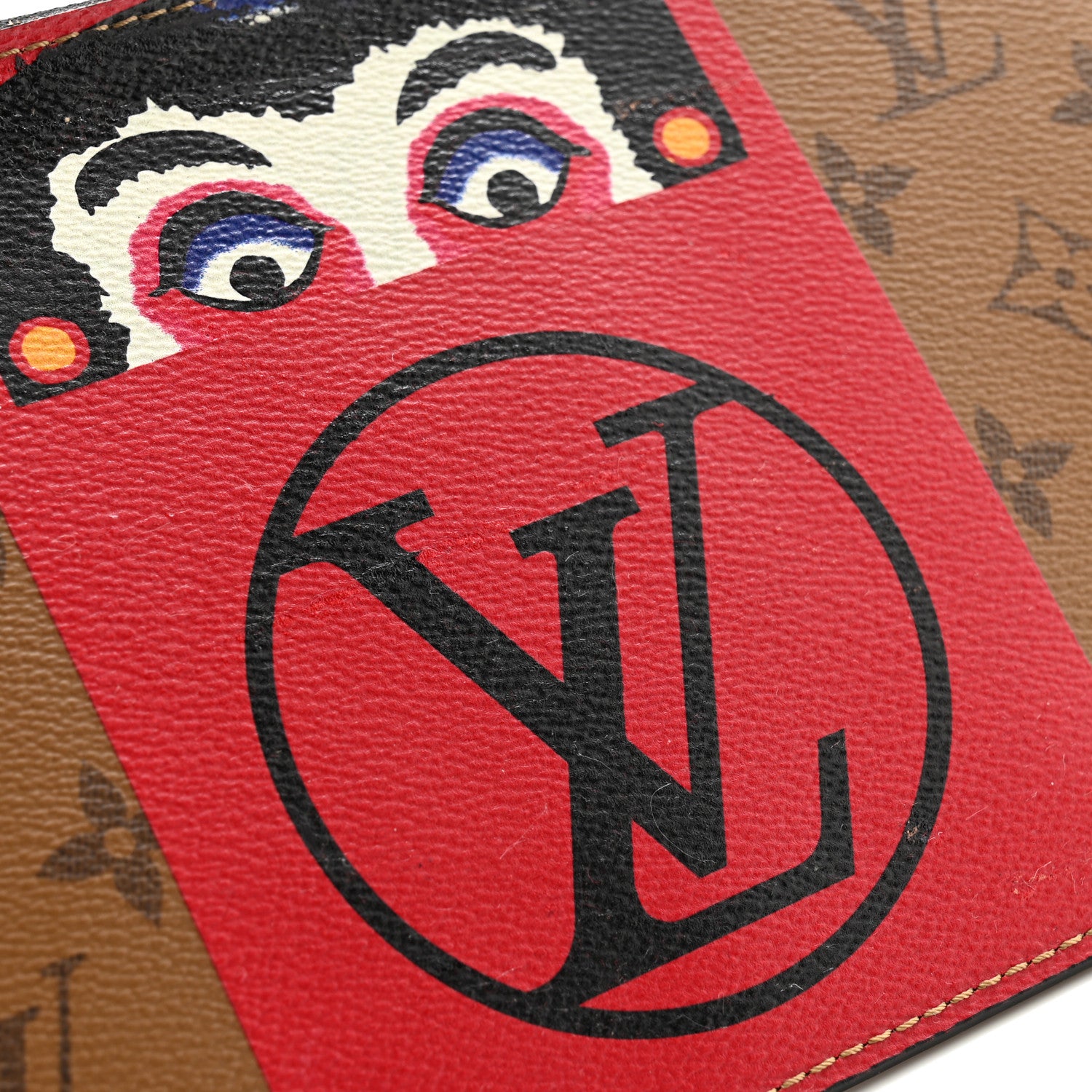 Louis Vuitton Reverse Monogram Kabuki MM GM Pochette 8 of 9