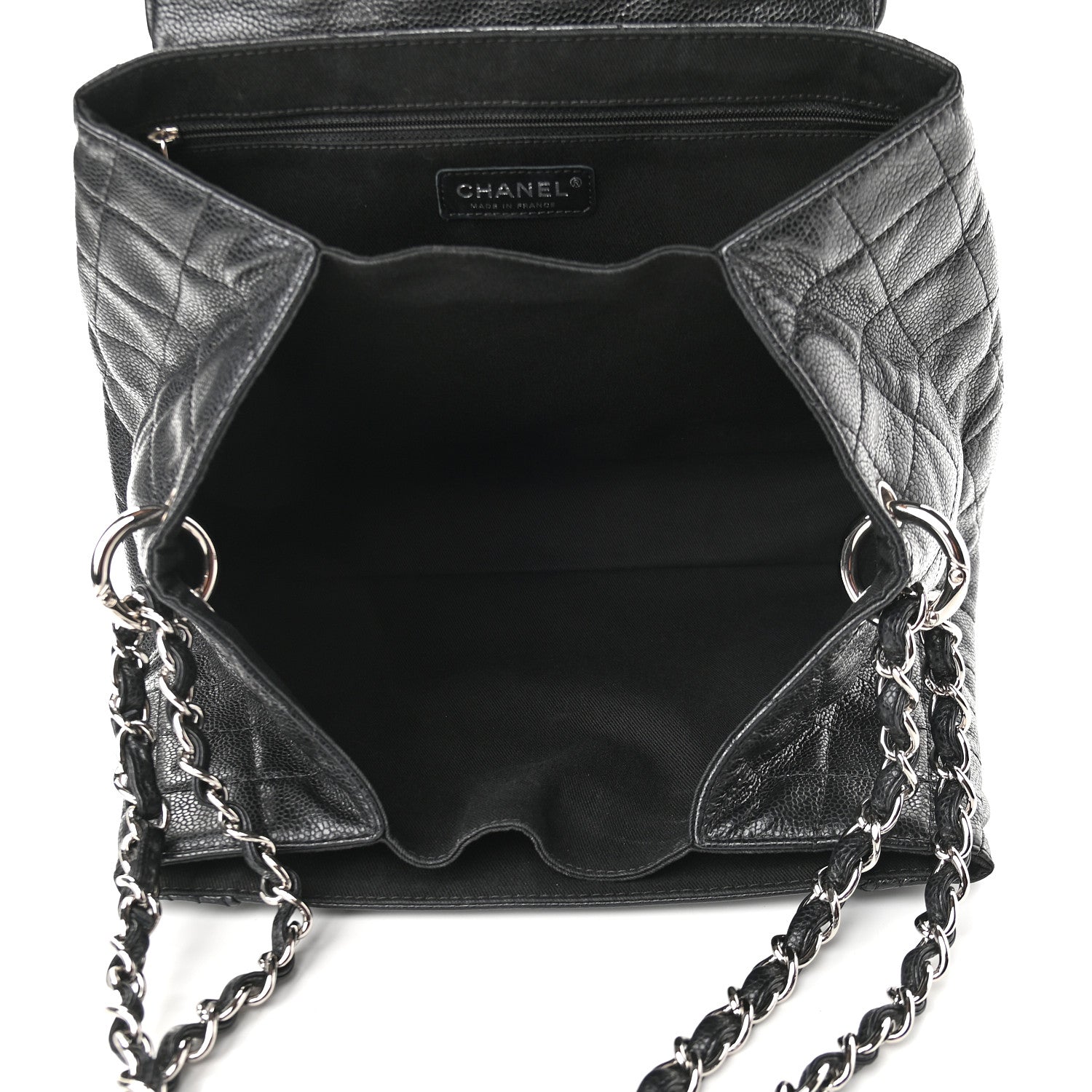 Chanel Caviar Quilted Timeless Accordion Flap Black 5 of 9