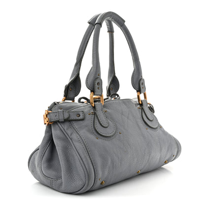 Chloe Calfskin Medium Paddington Satchel Blue 3 of 12