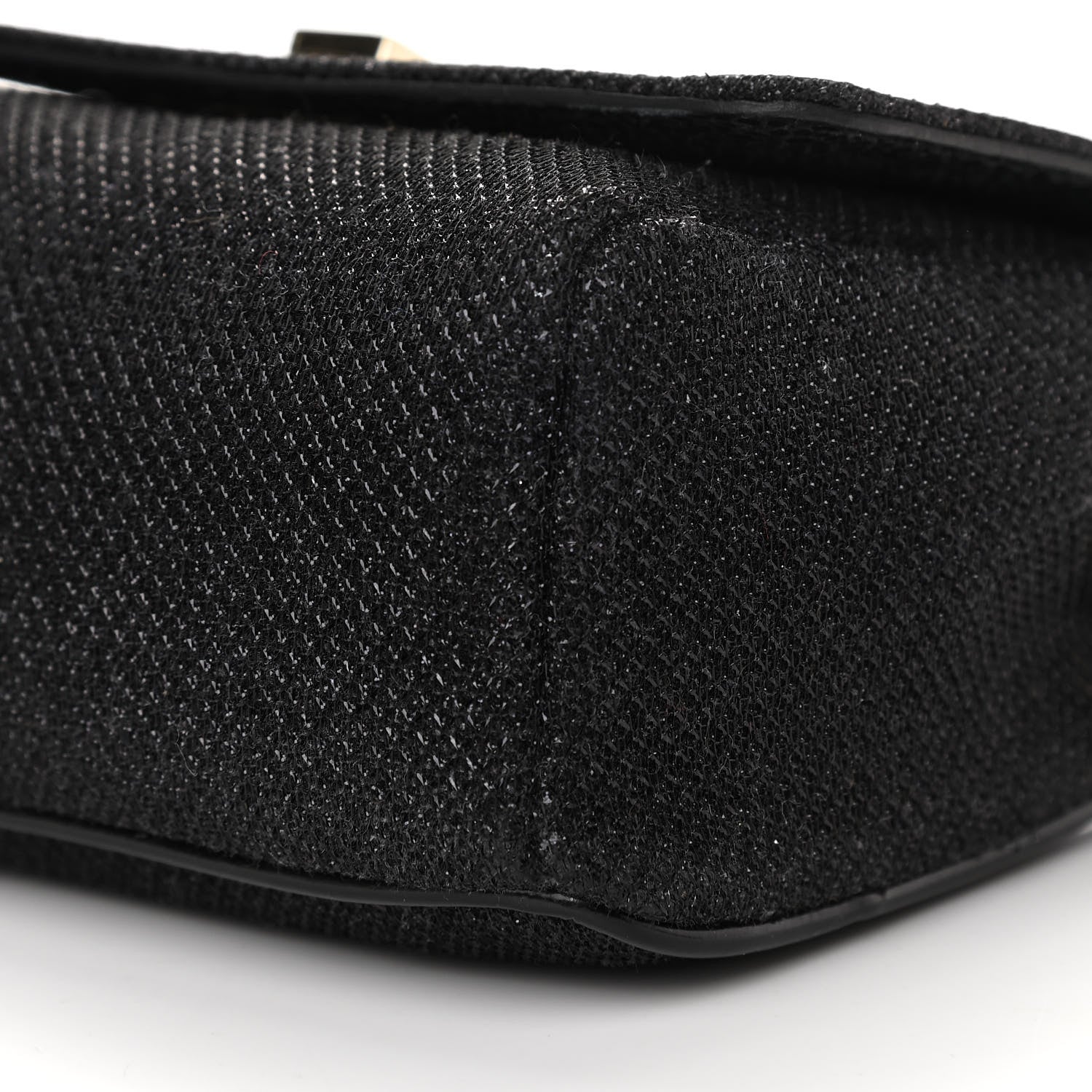 Jimmy Choo Lame Glitter Mini Ruby Chain Crossbody Black 8 of 10