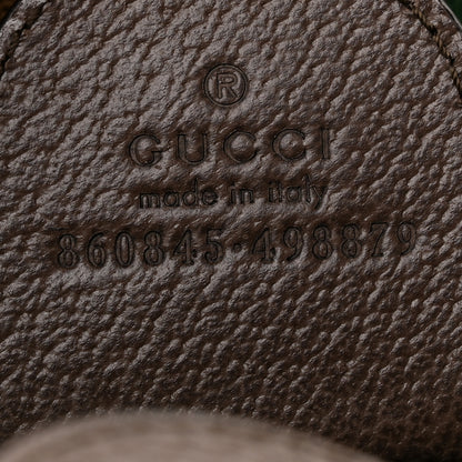 Gucci Monogram Web Small Giglio Tote Beige Dark Brown 7 of 10
