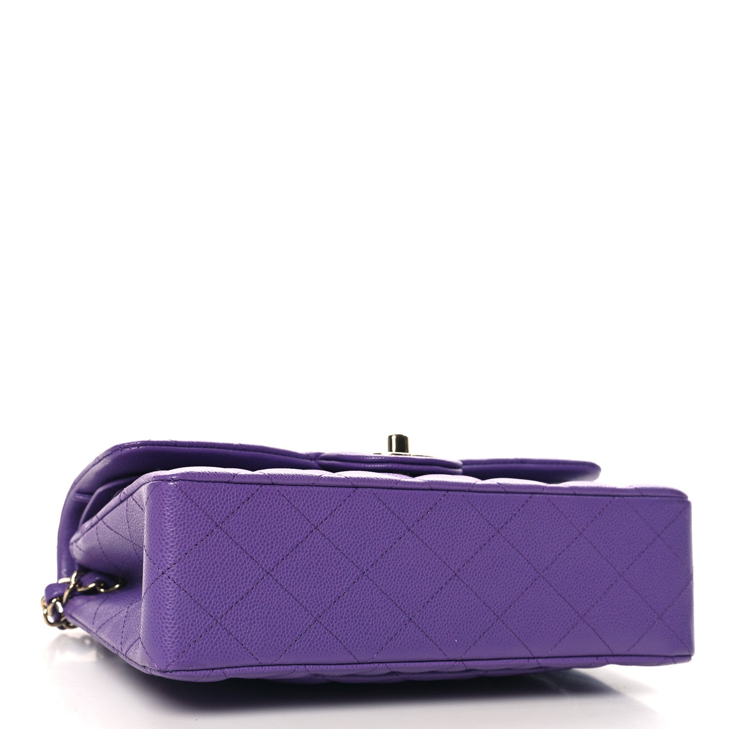 Chanel Caviar Quilted Small Double Flap Purple 4 of 10