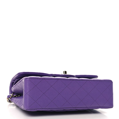 Chanel Caviar Quilted Small Double Flap Purple 4 of 10