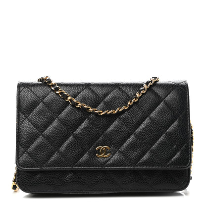 Chanel Caviar Quilted Wallet On Chain WOC Black 1 of 11
