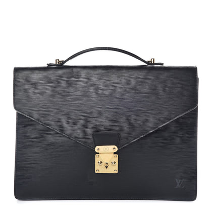 Louis Vuitton Epi Porte-Documents Briefcase Black 1 of 15