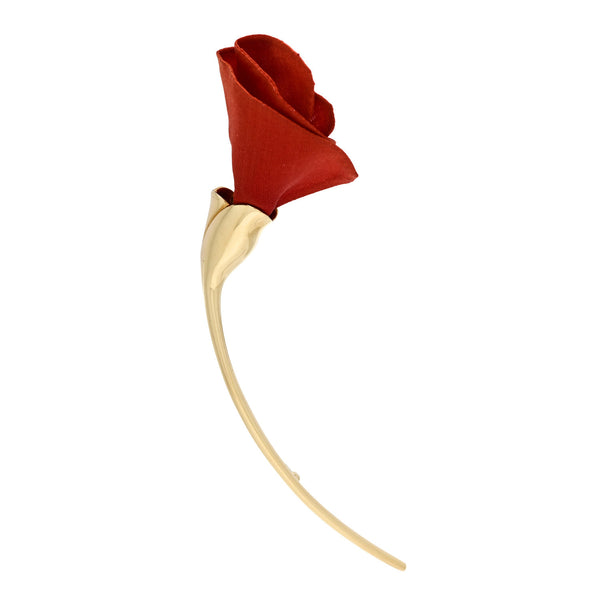 Tiffany 18K Yellow Gold Silk Elsa Peretti Amapola Flower Brooch