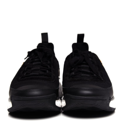 Chanel Velvet Calfskin Mixed Fibers CC Sneakers 38.5 Black 2 of 10