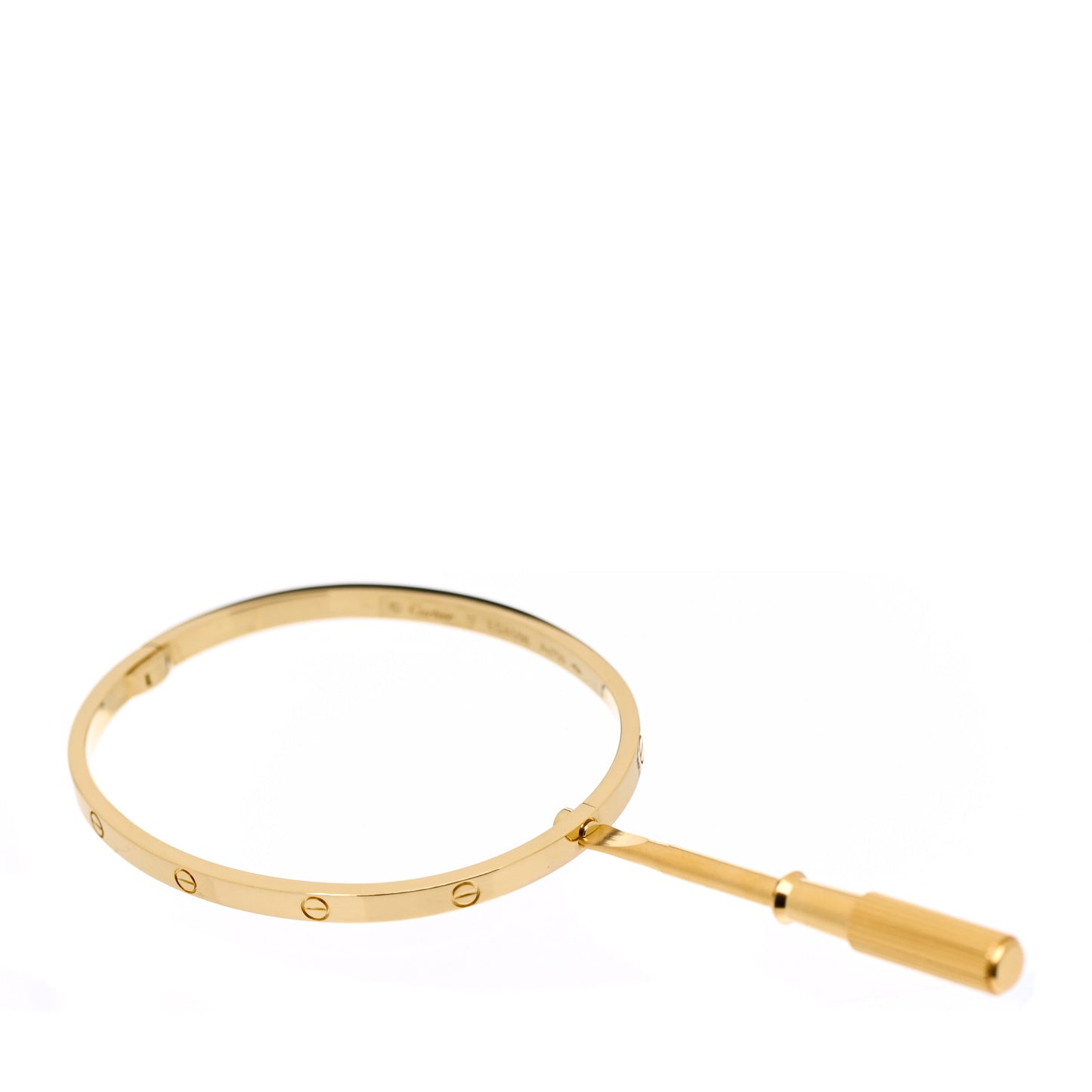 18K Yellow Gold Small LOVE Bracelet 17