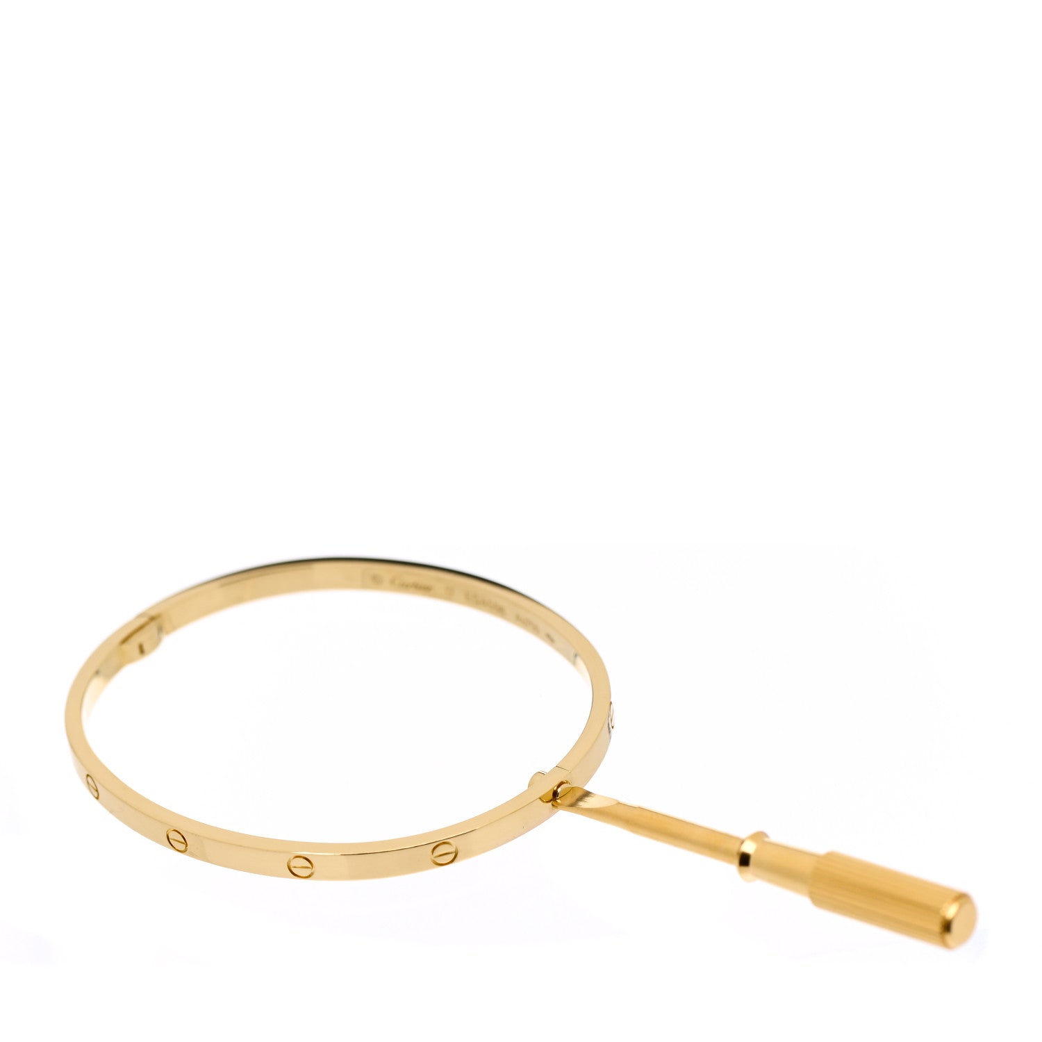 Cartier 18K Yellow Gold Small LOVE Bracelet 17 3 of 5