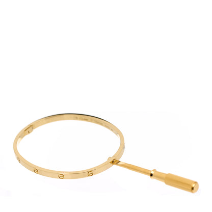 Cartier 18K Yellow Gold Small LOVE Bracelet 17 3 of 5