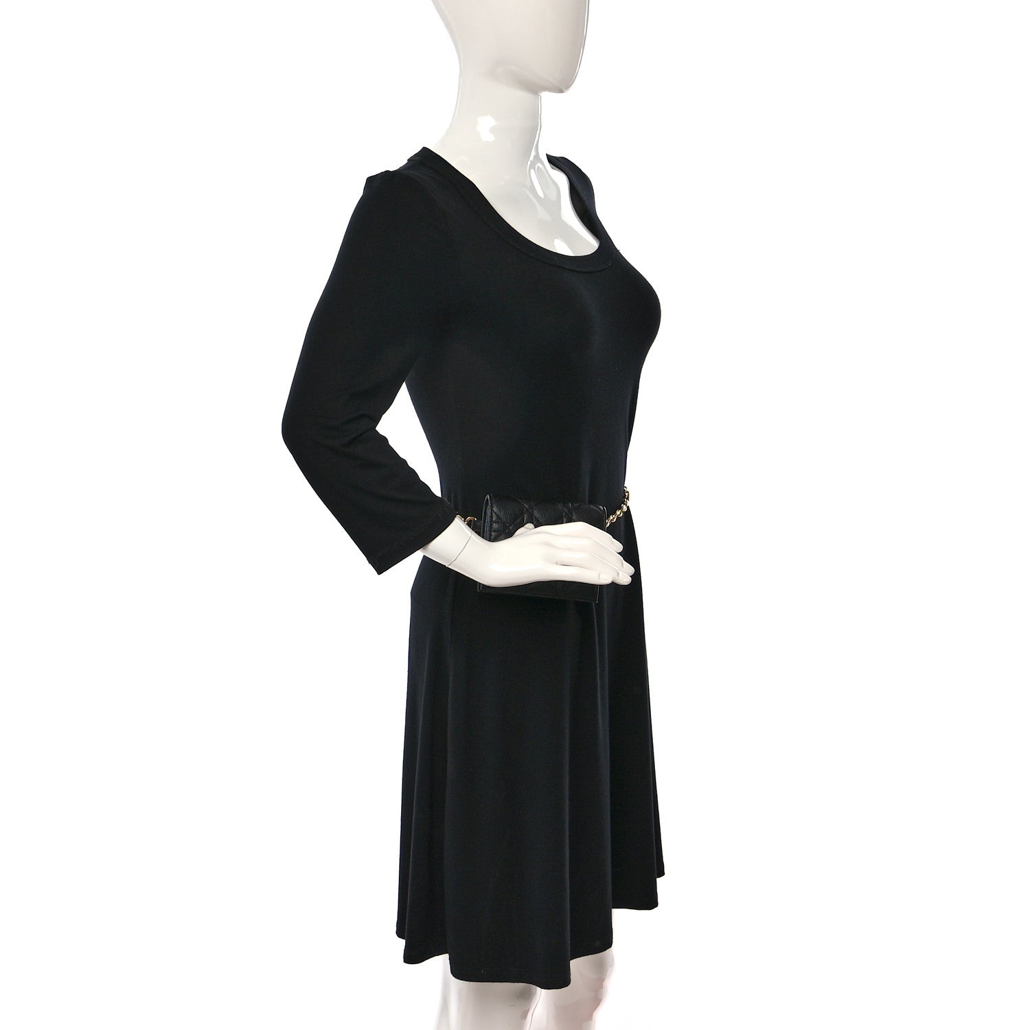 Christian Dior Calfskin Cannage Mini Caro Belt Pouch Black 2 of 8