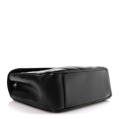 Saint Laurent Lambskin Chevron Quilted Large Loulou Black 5 of 11