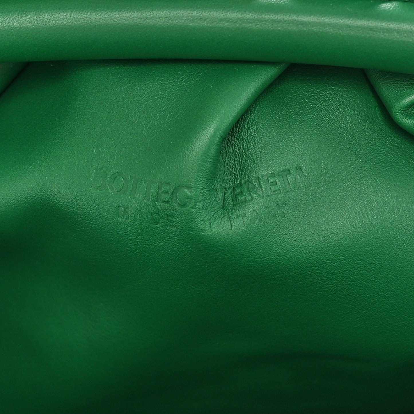 Smooth Butter Calf The Pouch Oversized Clutch Racing Green