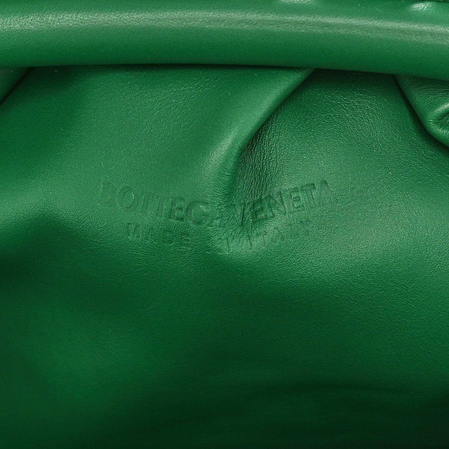 Bottega Veneta Smooth Butter Calf The Pouch Oversized Clutch Racing Green 6 of 9