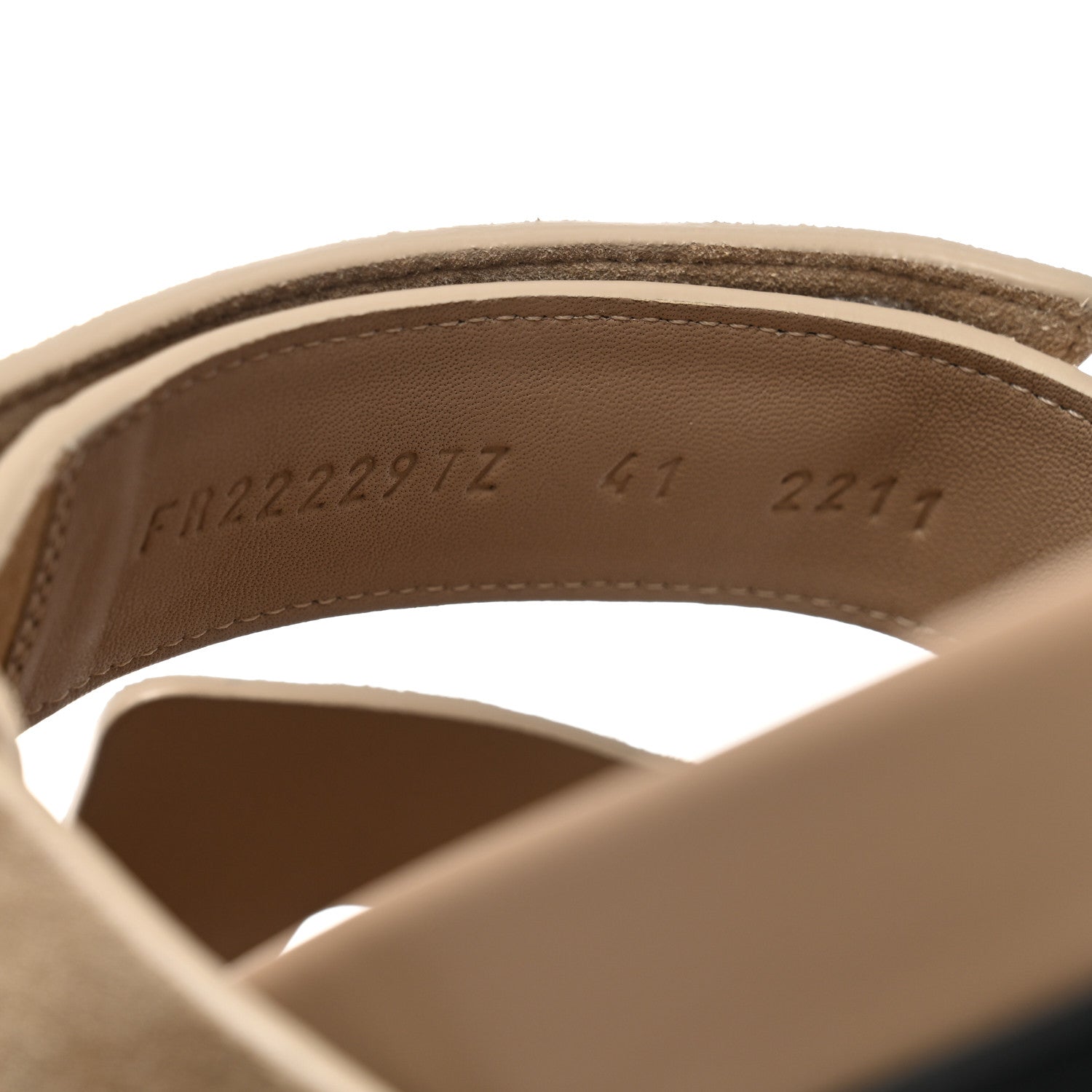 Hermes Suede Goatskin Womens Chypre Sandals 41 Beige Argile 8 of 9