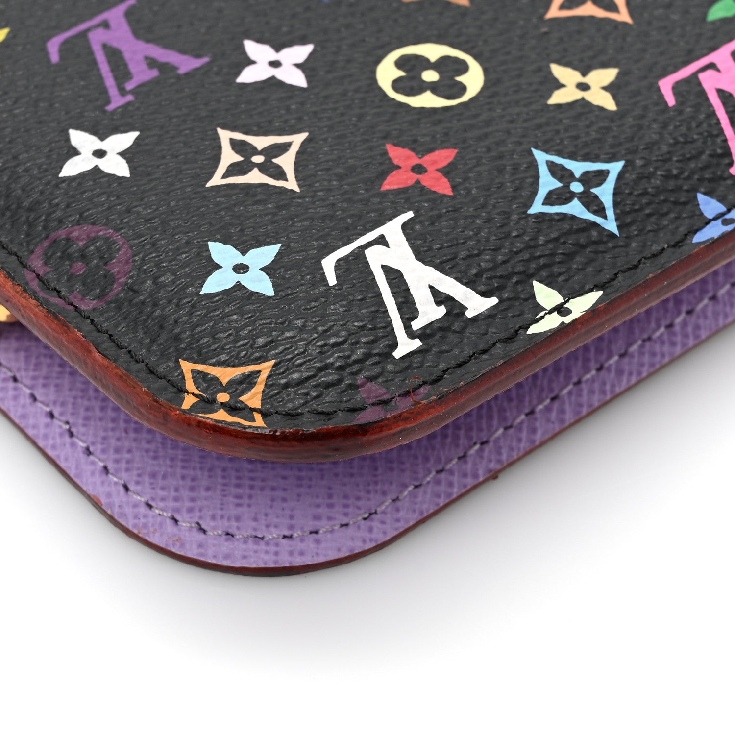 Louis Vuitton Monogram Multicolor Insolite Wallet Black Violet 11 of 12