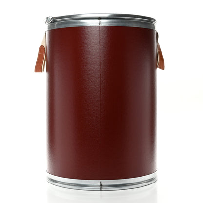 Hermes Kraft Paper Metal Canvas Saddle Box Rouge H 3 of 13