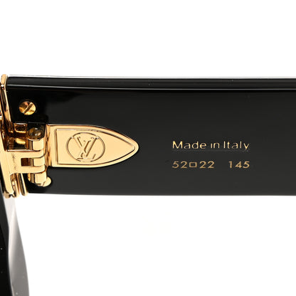 Louis Vuitton Acetate LV Empreinte Square Sunglasses Z1611W Black 6 of 7
