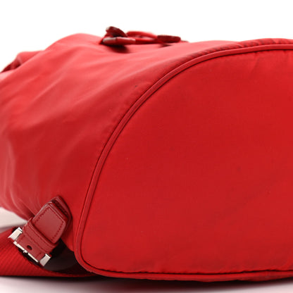 Prada Tessuto Nylon Saffiano Vela Medium Backpack Rosso 10 of 14